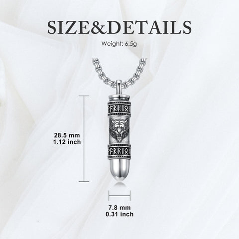 Sterling Silver Bullet Butterfly Rose Dragon Eagle Jesus Urn Necklace for Ashes
