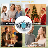14K Gold Plated Turquoise Ring Western Jewelry Anniversary Birthday Gift for Women