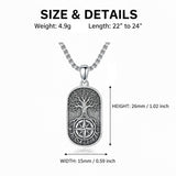 Sterling Silver Memento Mori Tree of Life Anubis Pendant Viking Amulet   Protection Pendant Necklace Egyptian Jewelry