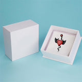 Sterling Silver Cubic Zircon Black Devil Belly Button Ring for Women