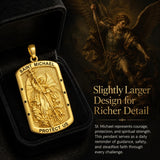 Patron Saint Medal Gold Plated Catholic Pendant Christian Religious Necklace Amulet Jewelry
