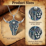 Sterling Silver  Bluebonnets Cow Skull Cowboy Hat Boot Cactus Cowgirl Texas Necklace Texas Necklace