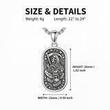Sterling Silver Memento Mori Tree of Life Anubis Pendant Viking Amulet   Protection Pendant Necklace Egyptian Jewelry