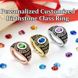 Sterling Silver Personalized  Engraved Class Ringsfor Women