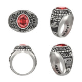 Sterling Silver Personalized Men's Class Ring Custom Graduation Ring