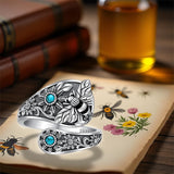 Sterling Silver Oxidized Dragonfly Butterfly Hummingbird Sea Turtle Anchor Cross Tree of Life Sunflower Spoon Ring