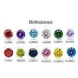 Sterling Silver Infinity Symbol Personalized  Birthstone Engraved  Class Ring for Women