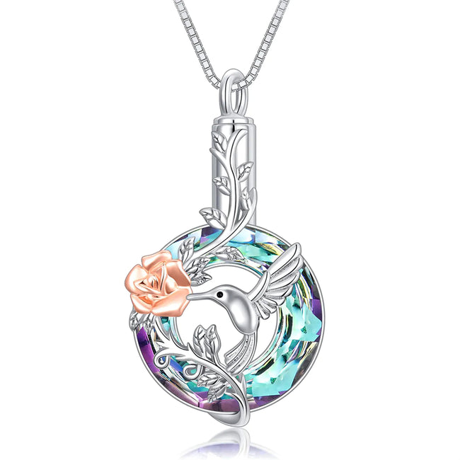 Amazon.com: PELOVNY Butterfly Urn Necklace for Ashes for Women 925 Sterling  Silver Oxidation Crystal Teardrop Cremation Jewelry Memorial with Funnel  Filler : Clothing, Shoes & Jewelry