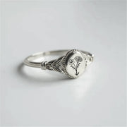 Sterling Silver PersonalizedBirth Flower Ring Bouquet Nature Ring