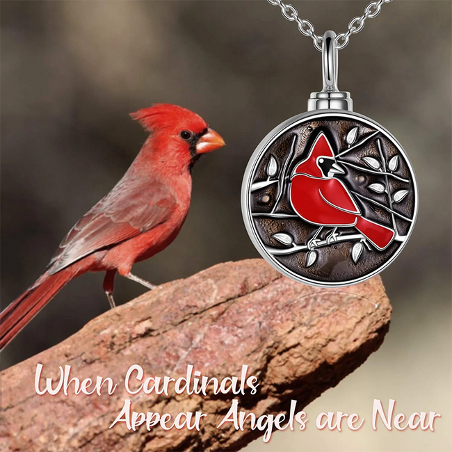 Halia Crystal Cardinal Necklace - Anne Koplik Designs
