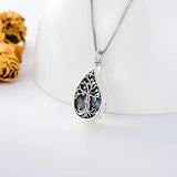 Tree of Life Urn Necklaces for Ashes Sterling Silver Celtic Cremation Jewelry Memorial Keepsake Jewelry for Women