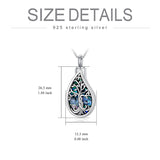 Tree of Life Urn Necklaces for Ashes Sterling Silver Celtic Cremation Jewelry Memorial Keepsake Jewelry for Women