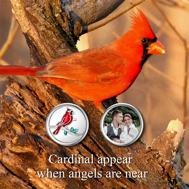Red Cardinal Bird Charm 925 Sterling Silver Dangle Bead Fit Bracelet –  romanticwork