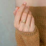 Sterling Silver Double Heart Personalized Fingerprint Ring