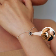 Sterling Silver Projection Personalized Photo Bracelet