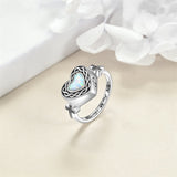 Sterling Silver Heart Celtic Knot Cross Urn Rings for Ashes Engraved With ?¡ãAlways in My Heart