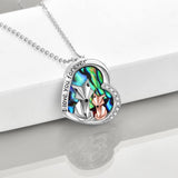 Sterling Silver Origami Fox Pendant Necklace With Engraved