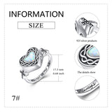 Sterling Silver Heart Celtic Knot Cross Urn Rings for Ashes Engraved With ?¡ãAlways in My Heart