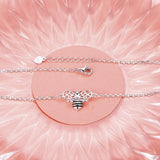 S925 Sterling Silver Bee Anklet for Women Girl Boho Beach Charm Adjustable Foot Ankle Bracelet Jewelry Birthday Gift animal anklets enjoy life creative 