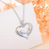 Sterling Silver For Mom Necklace Mothers Day Gift Mama Bear Pendant Necklace or Bracelet for Mum Animal necklace DAOCHONG 