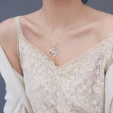 Sterling Silver For Mom Necklace Mothers Day Gift Mama Bear Pendant Necklace or Bracelet for Mum Animal necklace DAOCHONG 